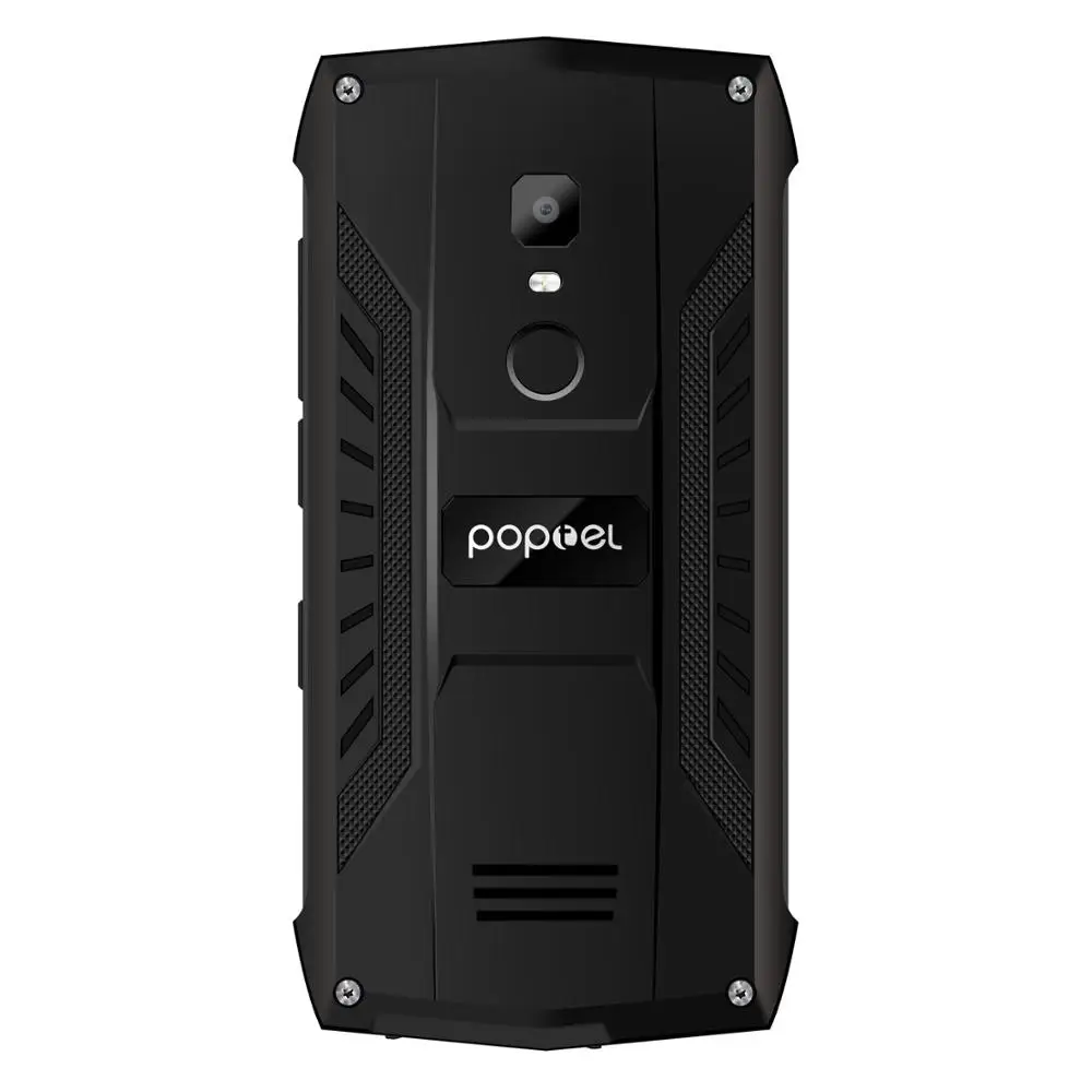 Poptel P8 5," IP68 водонепроницаемый смартфон Android 8,1 четырехъядерный мобильный телефон 2 Гб+ 16 Гб лицевая NFC 4G LTE мобильный телефон экономичный - Цвет: Черный