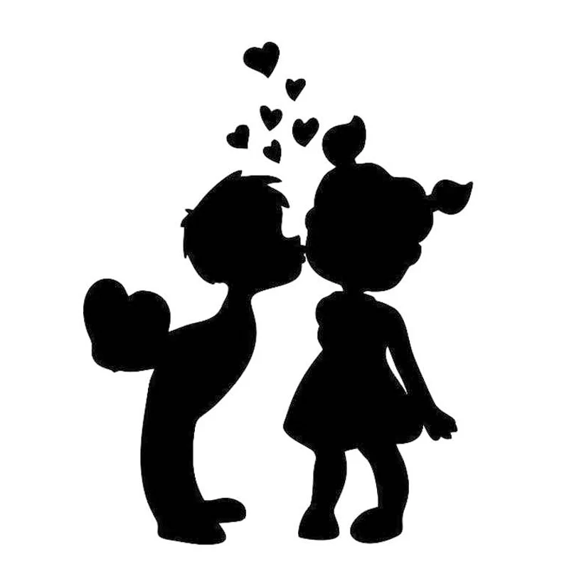 Виниловая наклейка на стену романтический пара Love для мальчиков и девочек стикер