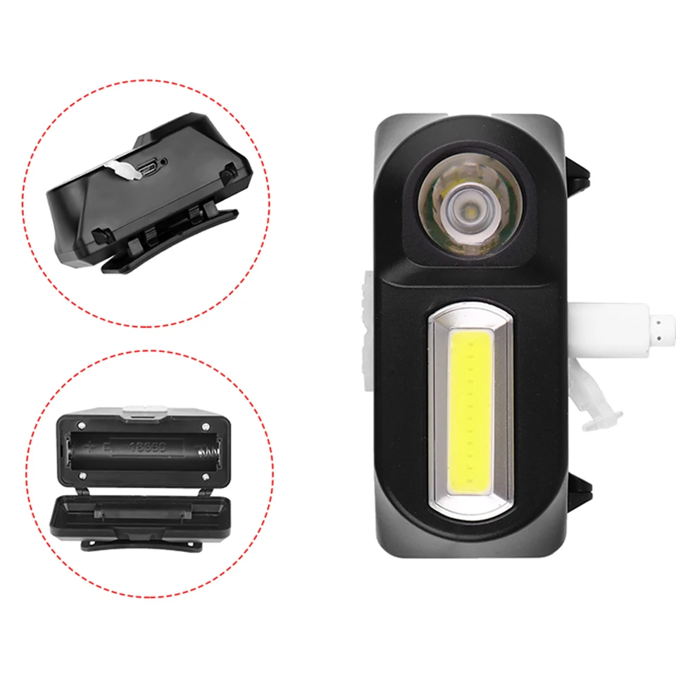 Индуктивный портативный мини фонарь XP G Q5 светодиодный с USB зарядкой фонарик для