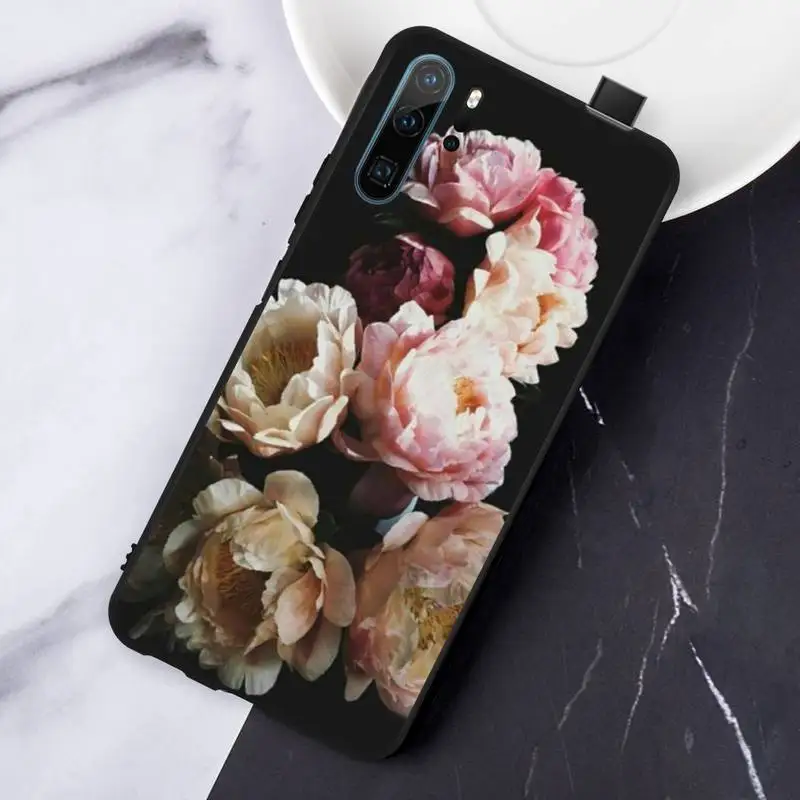 

Pink peony flower Peonies pattern luxury design Phone Case shell For Huawei honor Mate P 10 20 30 40 Pro 10i 9 10 20 8 x Lite