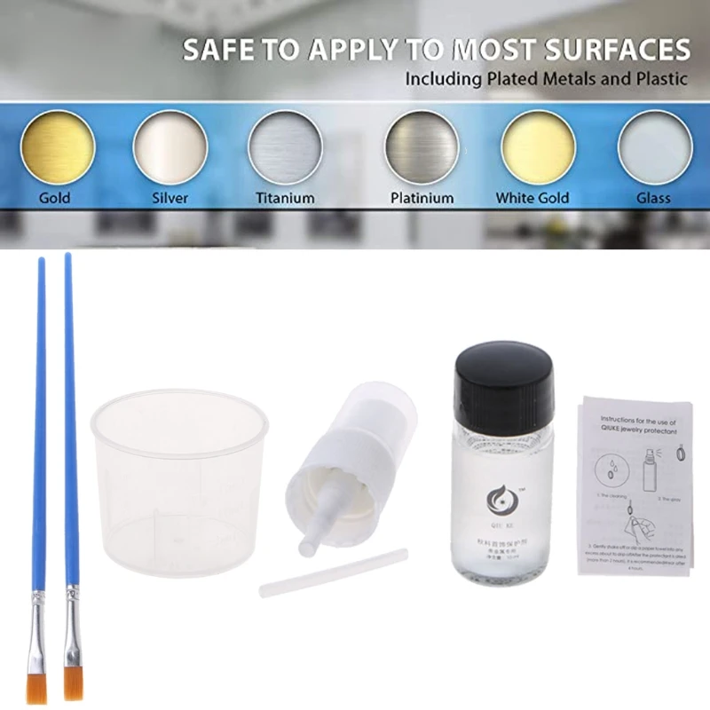 

Anti-Tarnish Clear Protective Nano Coating Jewelry Cleaner Polish-on Sealer for for for Allergies and Sensitive Skin HX6F