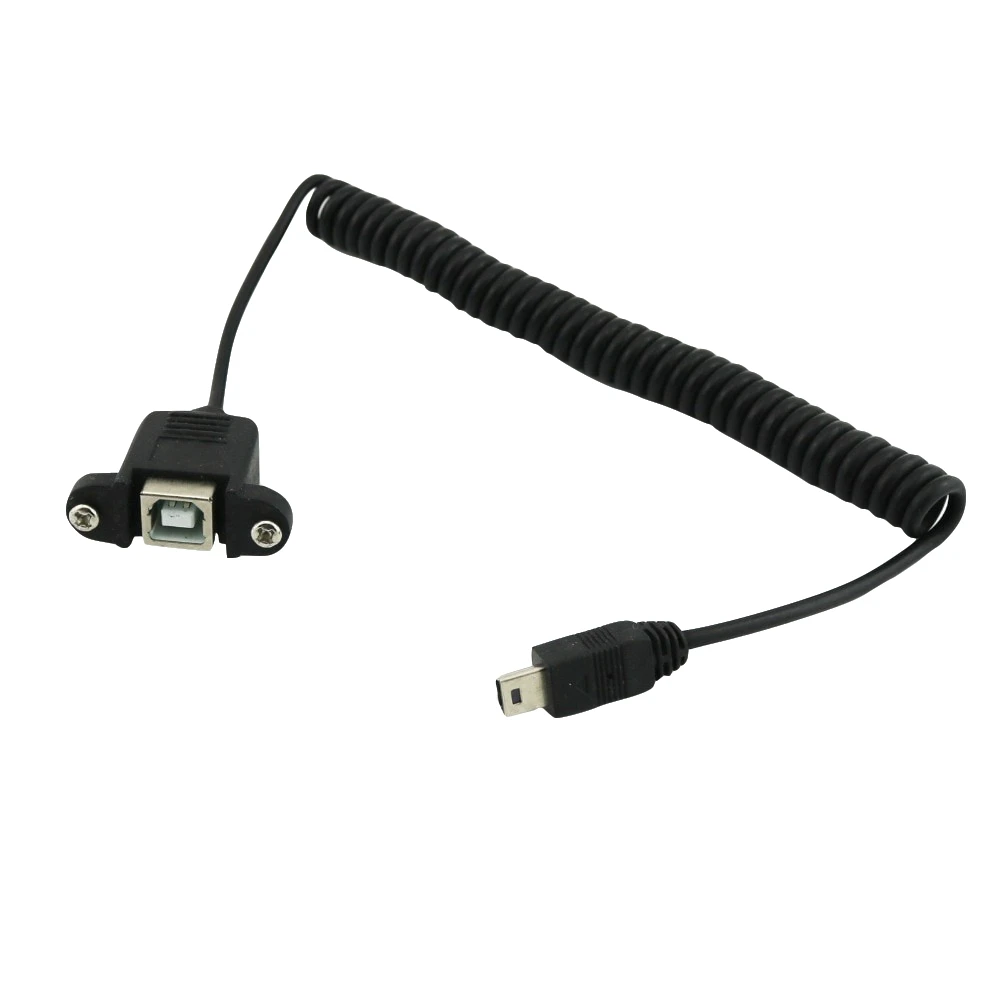 10 шт. спиральный переходник с USB 2 0 B на Mini 5 Pin|Кабели передачи данных| |