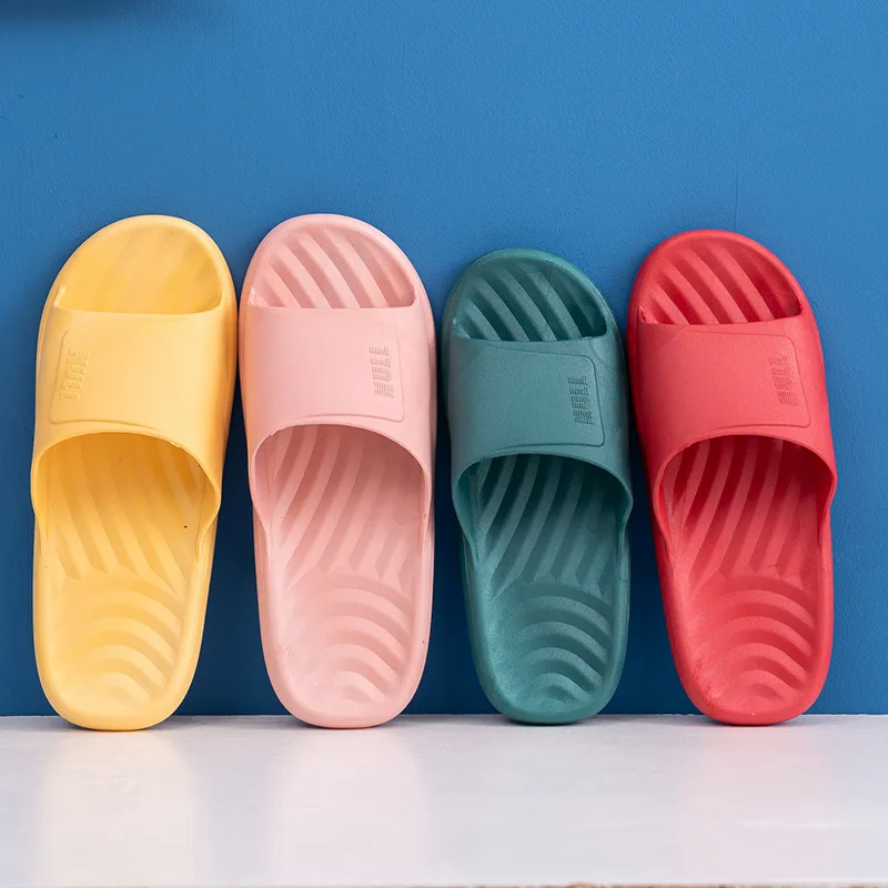 

Slippers for Home PVC Shoes Women's Summer Non-slip Slides Bathroom Design Slipper Men's Indoor Soft-soled Sandals and Slippers