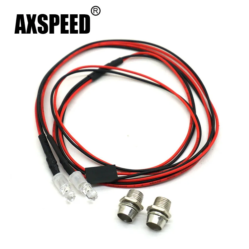 AXSPEED 4 2 v 6v светильник набор головной фары для 1/10 RC модель Автомобиль Грузовик 5 мм