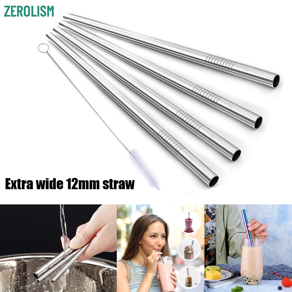 50 шт. набор для чистки соломы 20 металлические соломинки E co 304 многоразовые