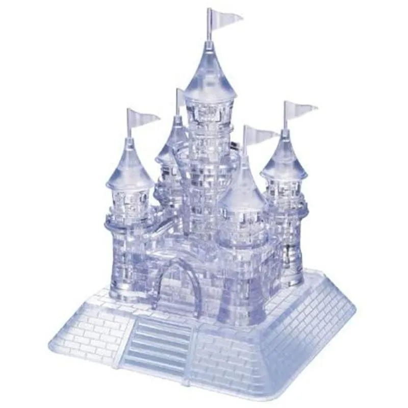 

Toys For Boys igsaw Puzzle DIY Crystal Flash Music Castle Assembly Building Toy Educational Three-dimensional Model Luminous Toy