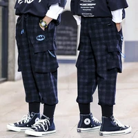 childrens overalls western style boys pants 2022 new medium and big children boys casual pants handsome trousers