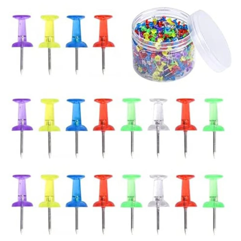 

New Set of 150pcs Decorative Thumb Tacks for Cork Board Classic I-shaped Push Pin Set for Party Supplies Home DIY Decoration