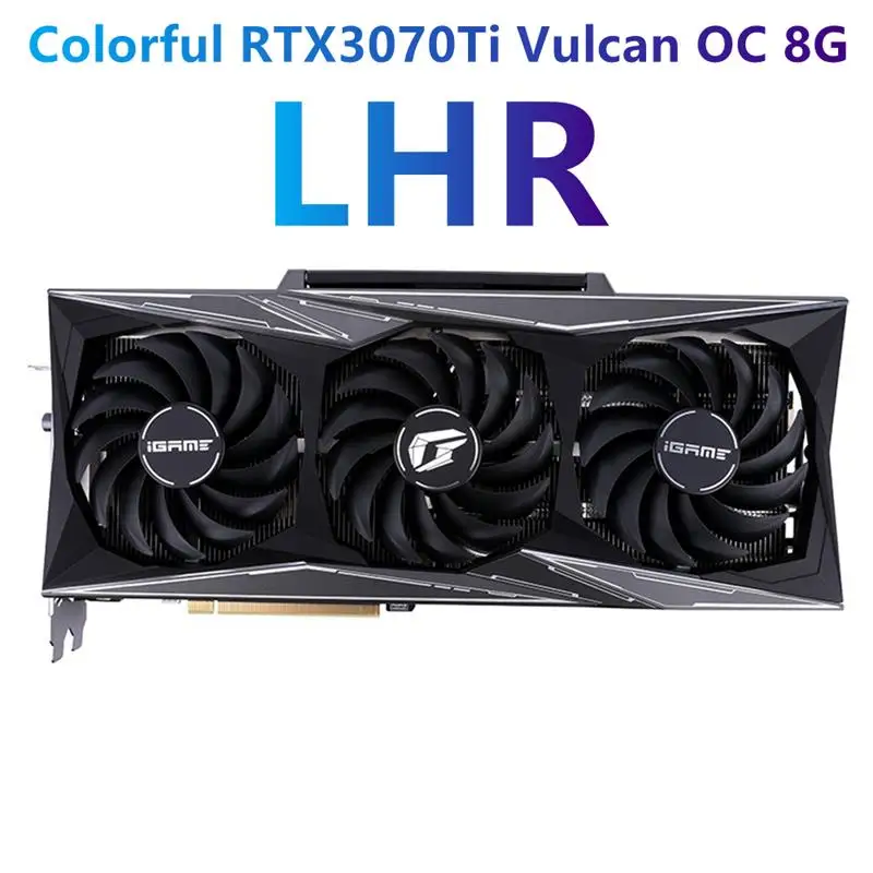 

Цветная игровая видеокарта LHR для IGame GeForce RTX3070Ti Vulcan OC 8G 256Bit 1770-1860 МГц, видеокарта для ПК, компьютера