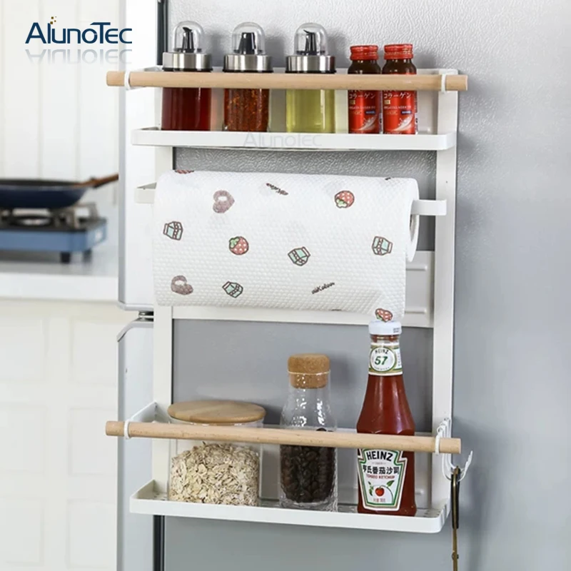 Кухонный магнитный держатель для хранения холодильника рулон бумажных