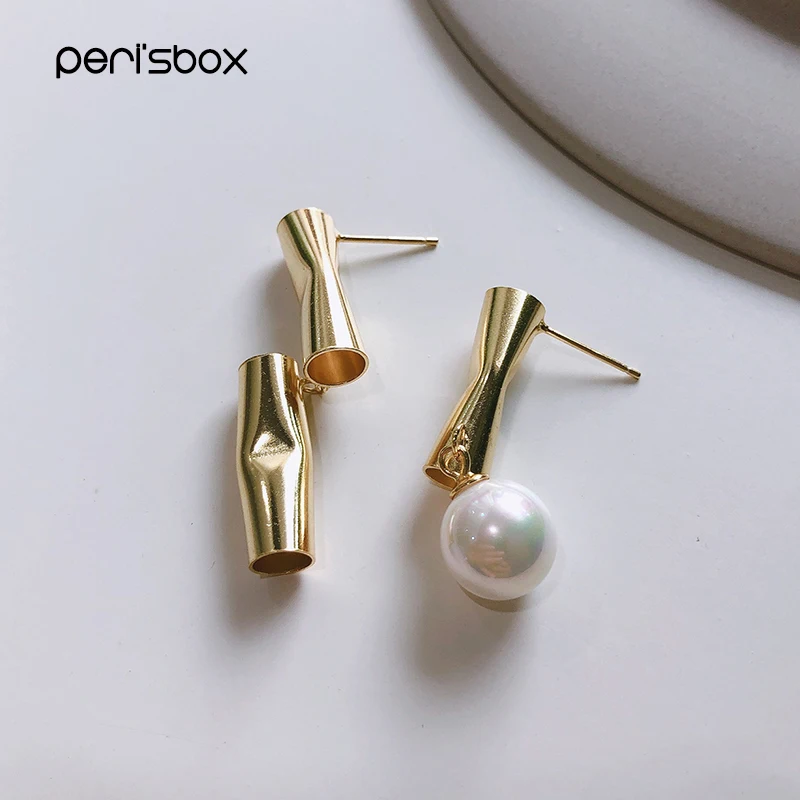 Женские асимметричные серьги Peri'sBox 925 пробы серебряные серьги-подвески с