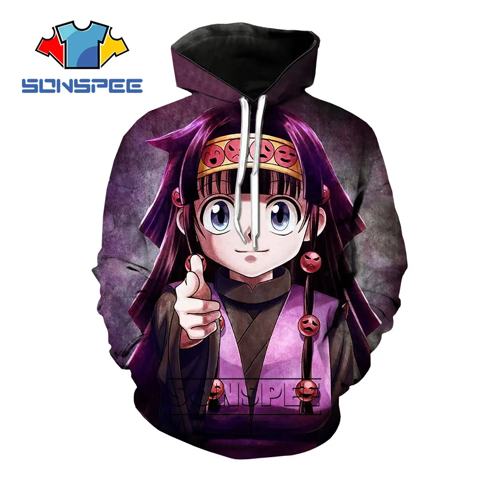 

SONSPEE 3D Print Hunter X Hunter Alluka Hoodie Men Women Casual Streetwear Hip Hop Anime Sweatshirt Long Sleeve Pullover Tops