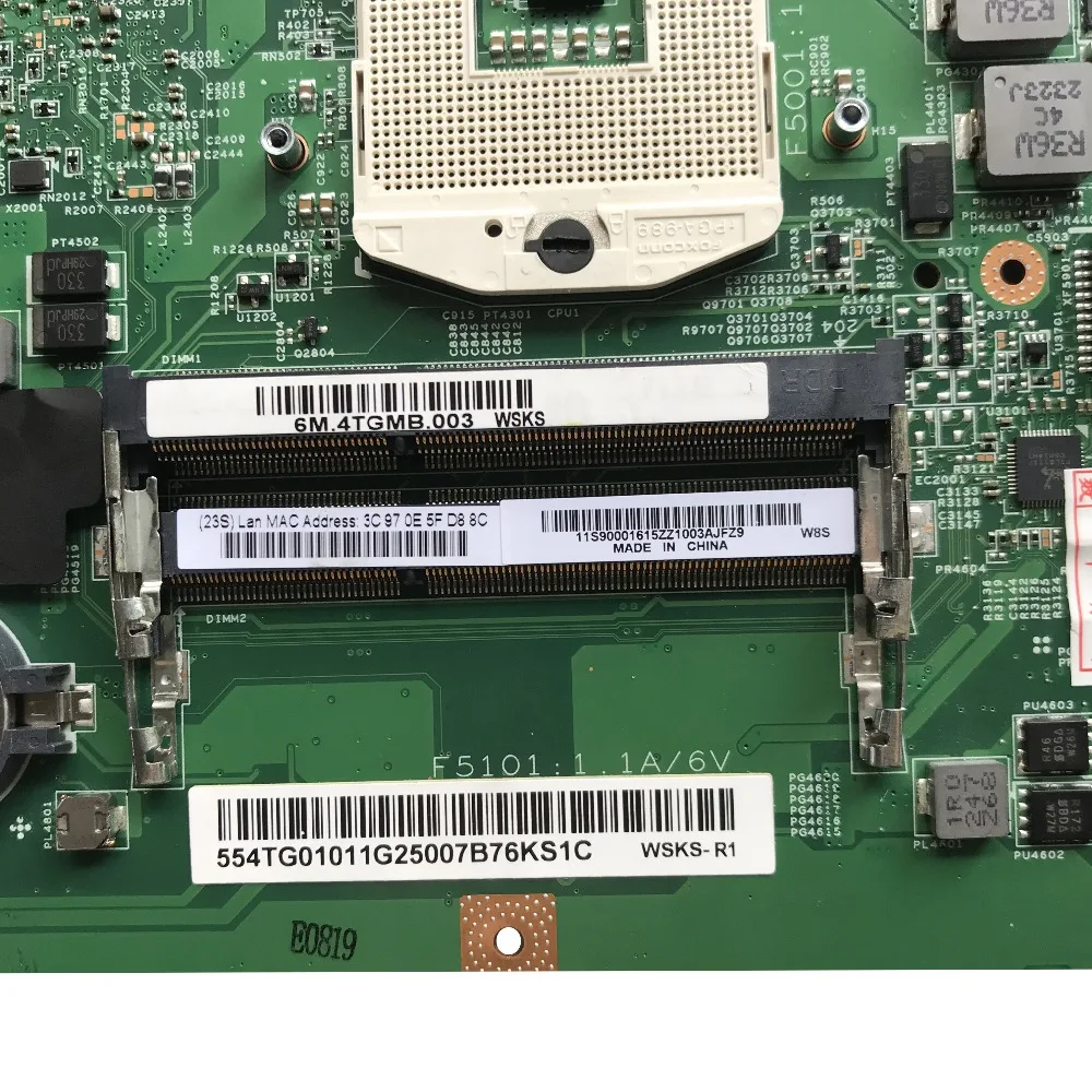 GD оригинал для ноутбука Lenovo B580 V580 B590 материнская плата HM70 LB58 MB W8 UMA W/HDMI FRU 90001615