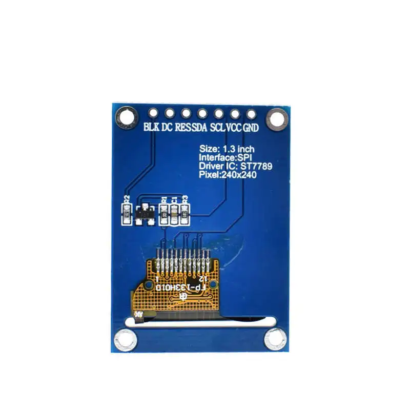 1 3 дюймов Ips Hd Tft St7789 Водительская подушка безопасности 240x240 Spi Связь V Напряжение