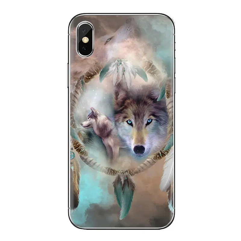 Мягкий чехол для Xiao mi 6 A1 Max x 2 5X 6X Red Note 5 5A 4X 4A A4 4 3 Plus Pro Howl из волка под луной Art |