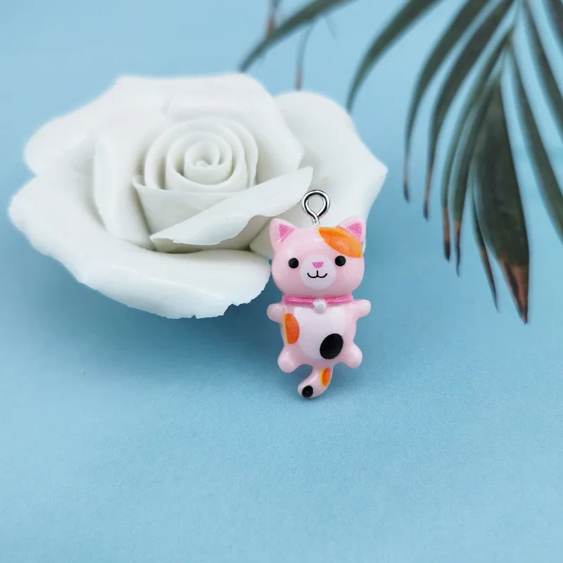 

10pcs/lot Cute Cat Animal Charms Pendants For Jewelry Making Bracelets Necklace Earrings Making DIY Craft Accessories