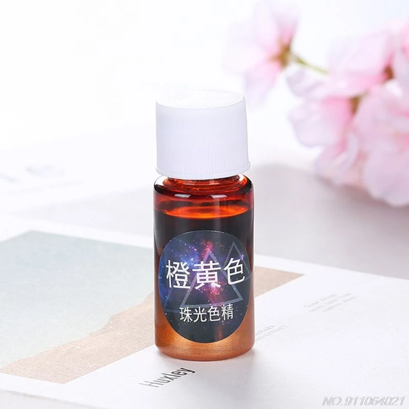 

10ml Pearlescent Pigment Powder Rainbow UV Resin Epoxy Material For DIY Jewelry Pendant Making Crafts 12 Colors N25 20 Dropship