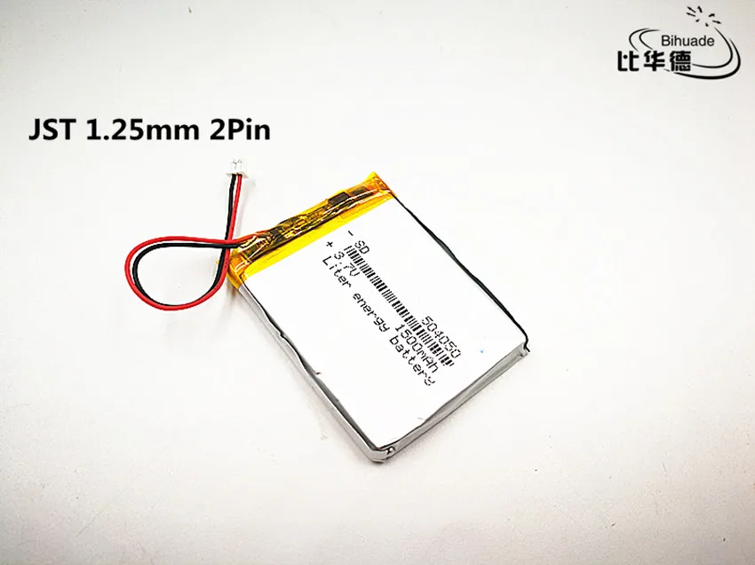 10pcs/lot Polymer lithium Lipo battery 3.7V 1500mah 504050 JST 1.25mm customized CE FCC ROHS MSDS quality certification | Электроника