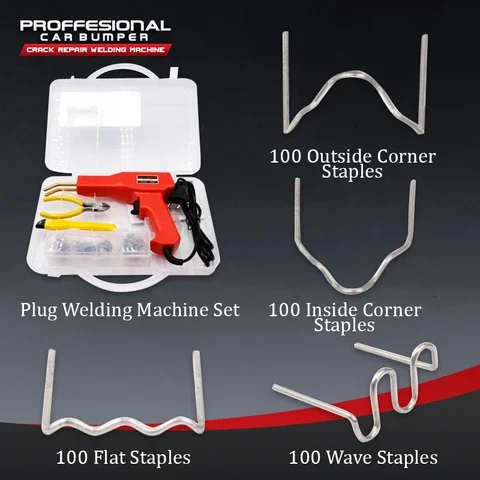 

Car Bumper Repair Welder Hot Plastics Welding Machine 50W Staplers Plastic Welding Machin Kit Hot Staplers Soldering Iron Set