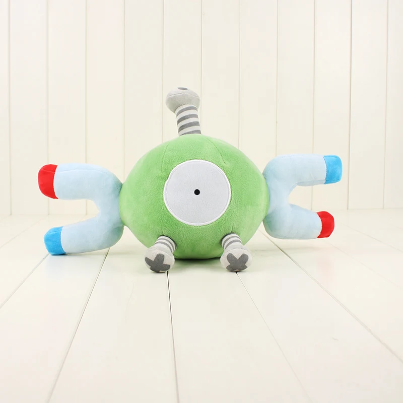 23cm Magnemite Аниме плюшевая игрушка для питомца Mew Meowth Ninetales Marowak Sandshrew Dartrix Flygon Magnemite xiaoth 'd мягкие куклы животных подарок для детей - Цвет: 23cm Magnemite