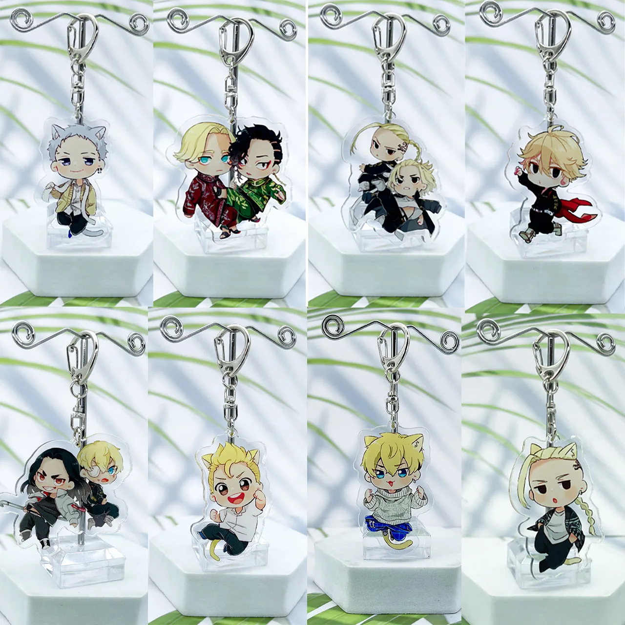 Tokyo Revengers Anime Keychain Cosplay Manjiro Ken Takemichi Chibi Kawaii Bag Pendant Package Fans Collection Props Gifts