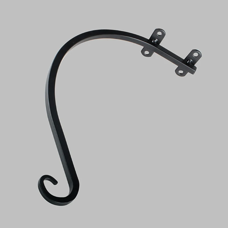 

Solid Thicken 12in Outdoor Wall Light Hook Bracket Decorative Wall Hanger for Wind Chimes Garden Hanging Basket Planter