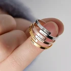 Кольцо из нержавеющей стали с Выгравированными именами для женщин и мужчин