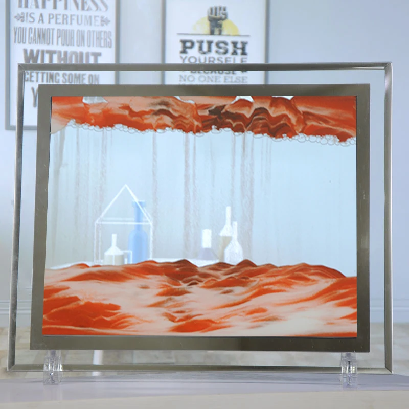 Движущаяся Песочная картина зыбучий песок 10 дюймов ремесла песочные часы рамка