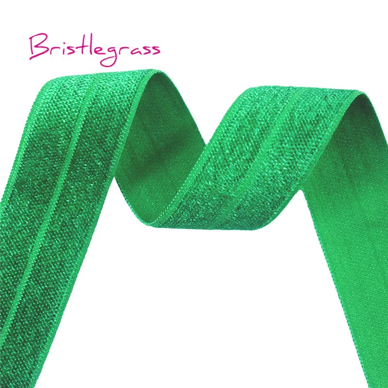 BRISTLEGRASS 5 ярдов " 25 мм твердые блестящие FOE сгибаются по эластичности спандекс атласные ленты повязка для волос платье-пачка кружево отделка Шитье