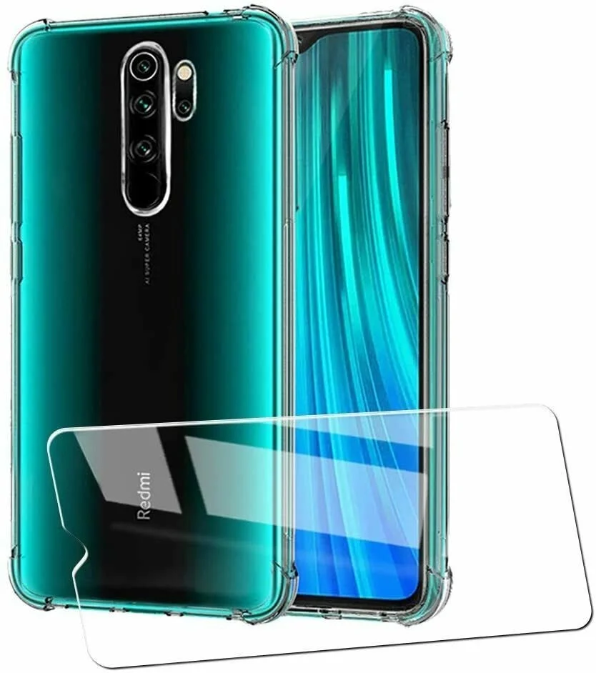 

Vitre Verre tremp + Coque For Xiaomi Redmi Note 8 PRO 8T 7 MI 8 LITE 9 SE Anti-Choc