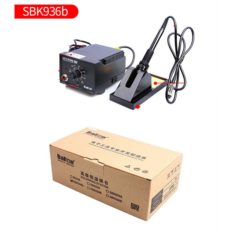 

BAKON Electric Soldering Iron Sbk936b 65W Anti-Static Household Constant Temperature Electric Luotie Maintenance Welding Station