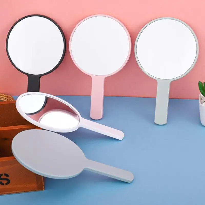 

1PCS Hand Mirror Handheld Makeup Mirror Makeup Vanity Mirror With Handle SPA Salon Compact Mirrors Cosmetic Mirror For Women