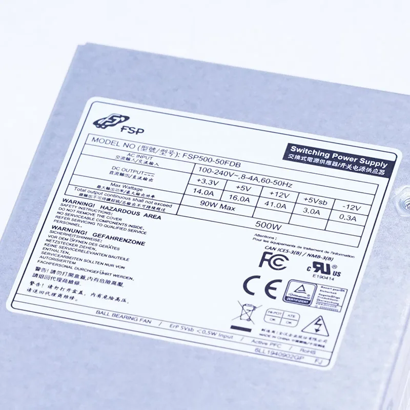 Для FSP 500 50FDB Номинальная Вт промышленный сервер управления гибкий маленький 1U