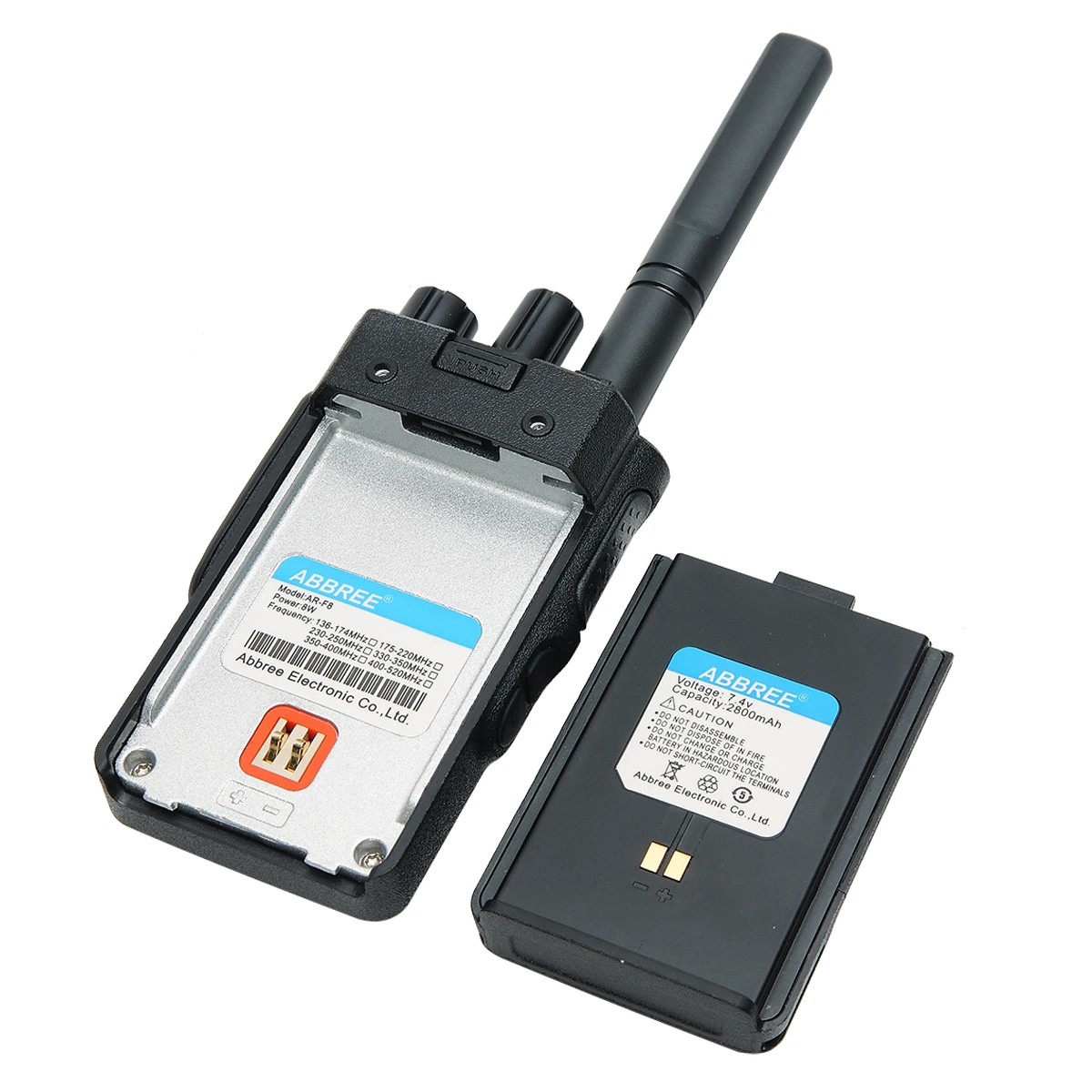 Abbree AR-F8 7 4 в 2800 мАч литий-ионный аккумулятор большой емкости для Walkie Talkie Ham