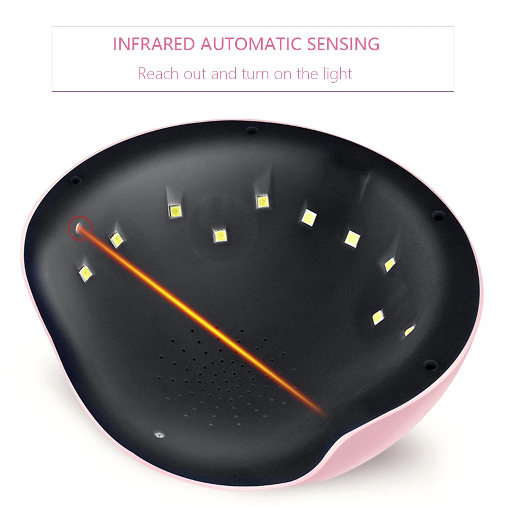 Светодиодный УФ-светильник Star 8 24 Вт для сушки ногтей ЖК-дисплей дизайна лампа