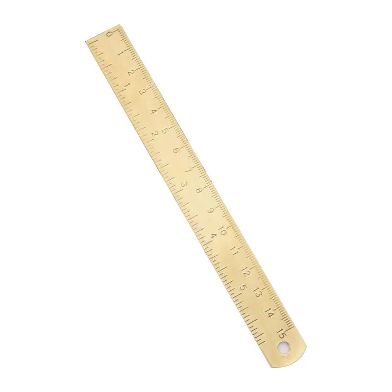 

Vintage Brass Ruler Bookmark Label Book Mark Cartography Painting Measuring Tool