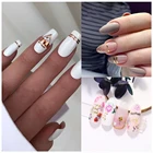 Французская розовая Золотая полосатая лента для дизайна ногтей полосатые линии геометрические 3D наклейки для ногтей Гель-лак наклейки для маникюра