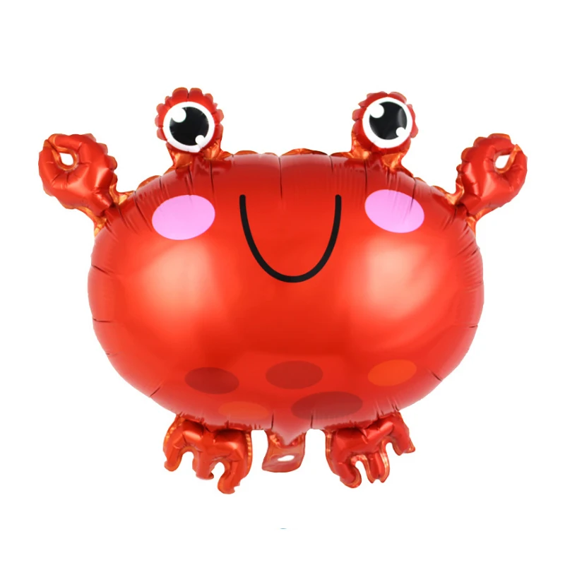5pcs /lot Fish Foil Balloons Birthday Party Shark Octopus Clown crab Air Balaos Sea Starfish Animal Theme Decoration | Дом и сад