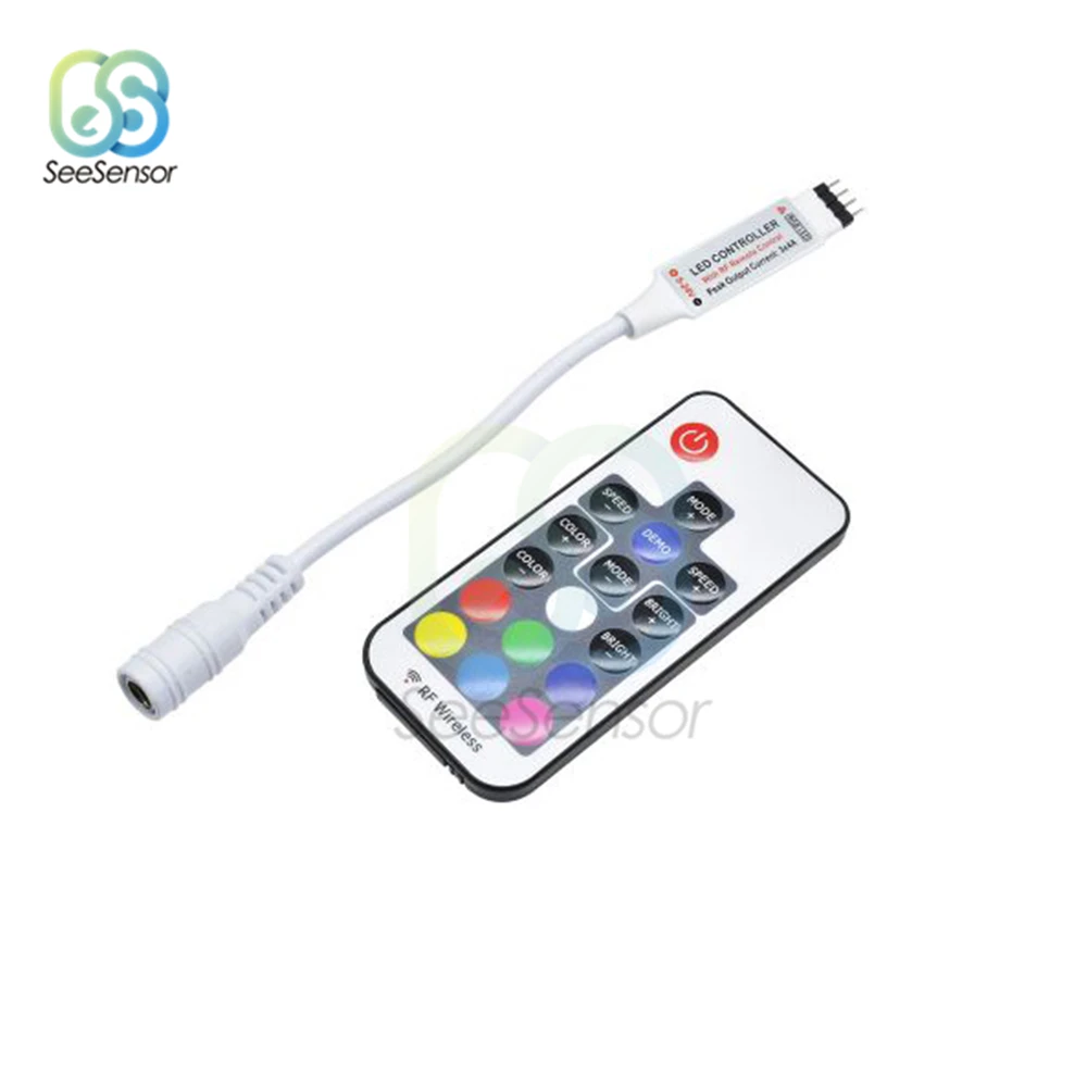 DC 5V 12V RGB USB ИК RF пульт дистанционного управления Светодиодная лента светильник 3 17