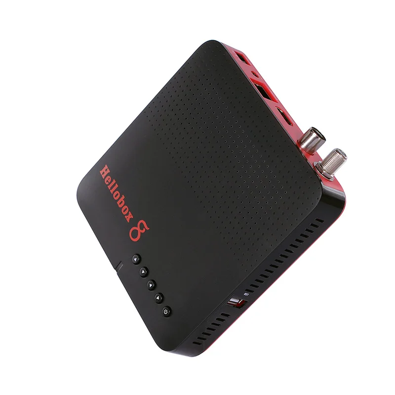 1pc Hellobox 8 satellite receiver DVB-T2 DVBS2 Combo TV Box Twin Tuner Support TV Play On Phone set top box satellite finder