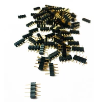 100500pcs 4pin 5pin needle rgb connector male female for 2835 smd 5050 rgb led strip light accessories