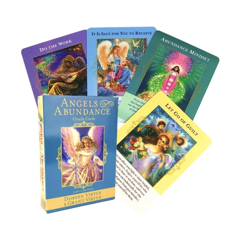 Angels Of Abundance Oracle Cards Tarot Card With English Guidebook Friend For Family Party Toys Board Game | Спорт и развлечения