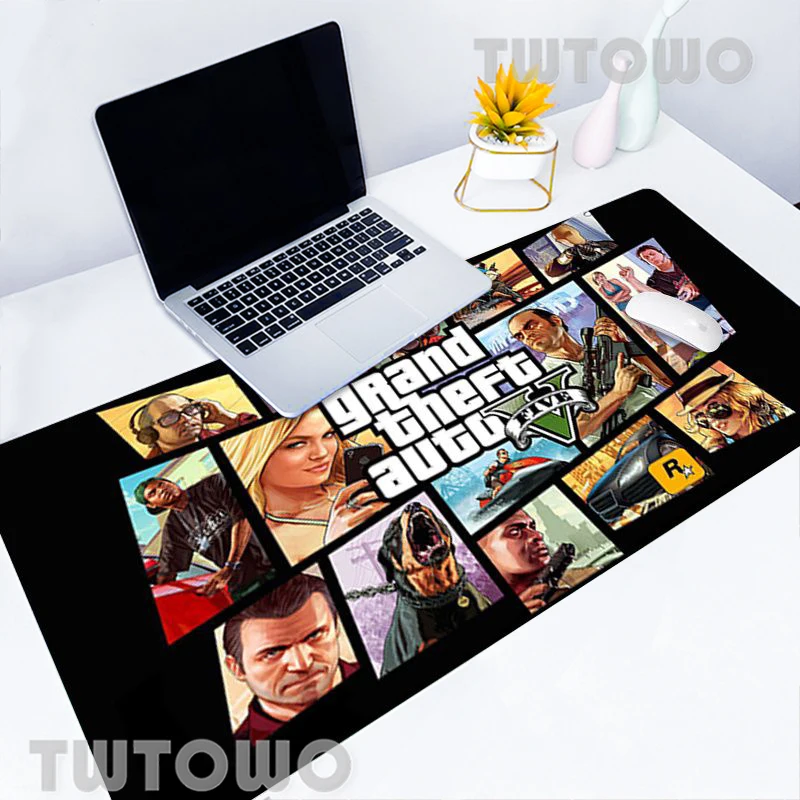 

Gta V Mousepad Mouse Pad Keyboard Pad Desktop Mouse Pad MousePads Mouse Mat Non-slip Gamer Hot Sell Computer Mice Pad Home