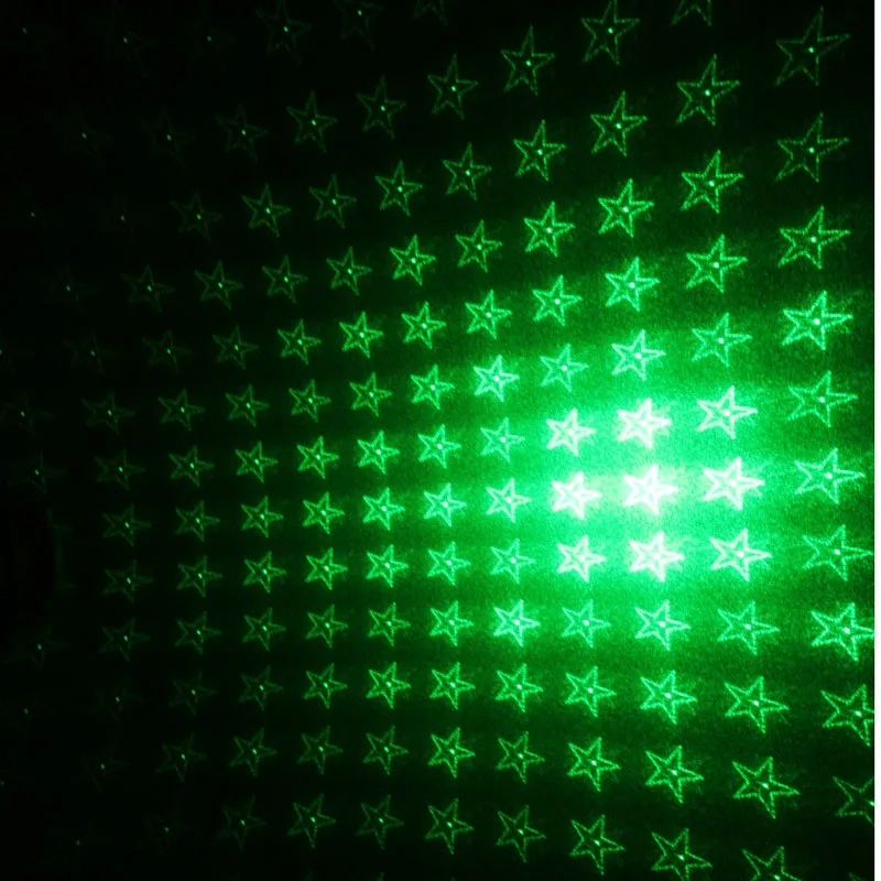 Регулируемый Фокусируемый фонарик 5 в 1 калейдоскоп Звездный мощный зеленый