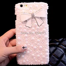 Luxury Fashion DIY Cute Bowknot Bling Full White Pearl Diamond Case Cover For Samsung Galaxy Z Flip Z Flip3 Z Fold 2 3 W21 5G