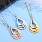 Ожерелье для мамы, старшей сестры, младшей сестры, 3 круга, ожерелье для мамы и дочки, изящные семейные украшения, с сердцем свяжутся вместе