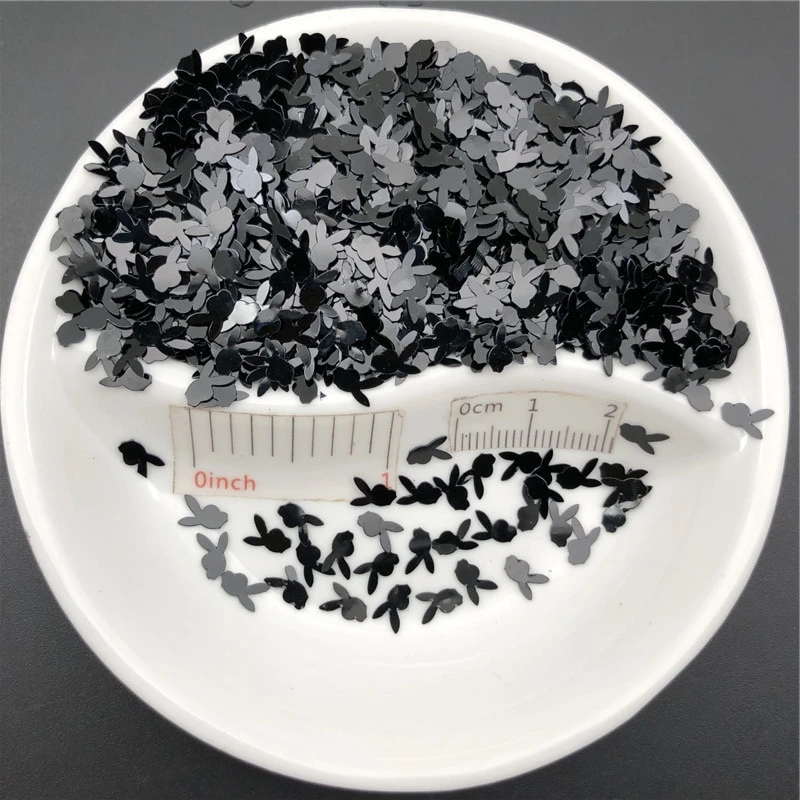 Пайетки из ПВХ для дизайна ногтей черного цвета 20 г|loose sequins|sequin paillettesequin loose |