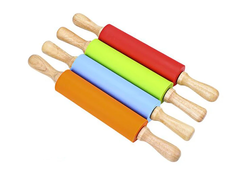 Силиконовая Скалка длиной 38 см со стандартным инструмент для замешивания|Скалки