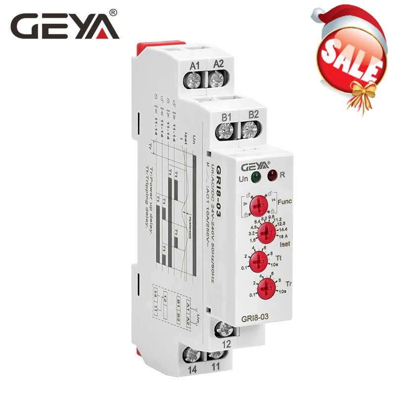 GEYA GRI8 03 по току или Электронное Реле тока 0.05A 1A 2A 5A 8A 16A тока|Реле| |