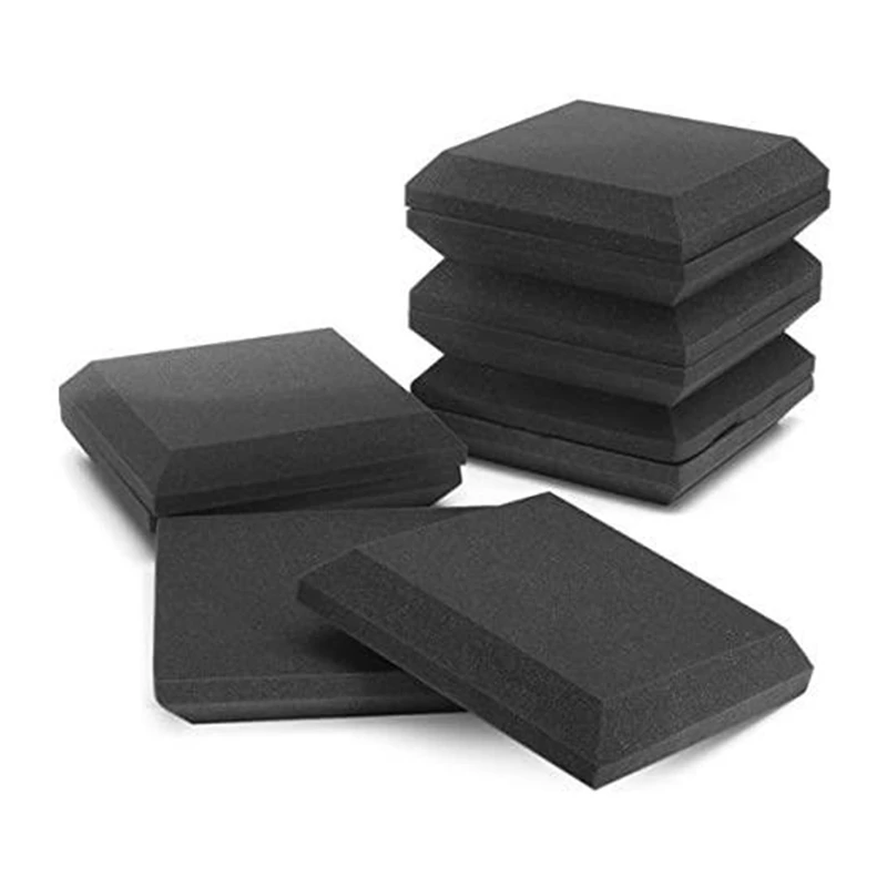 

10 шт. акустические пенопластовые панели, 2 дюйма x 12 дюймов x 12 дюймов акустическая пена звукопоглощение, звукоизоляционный звук, используетс...